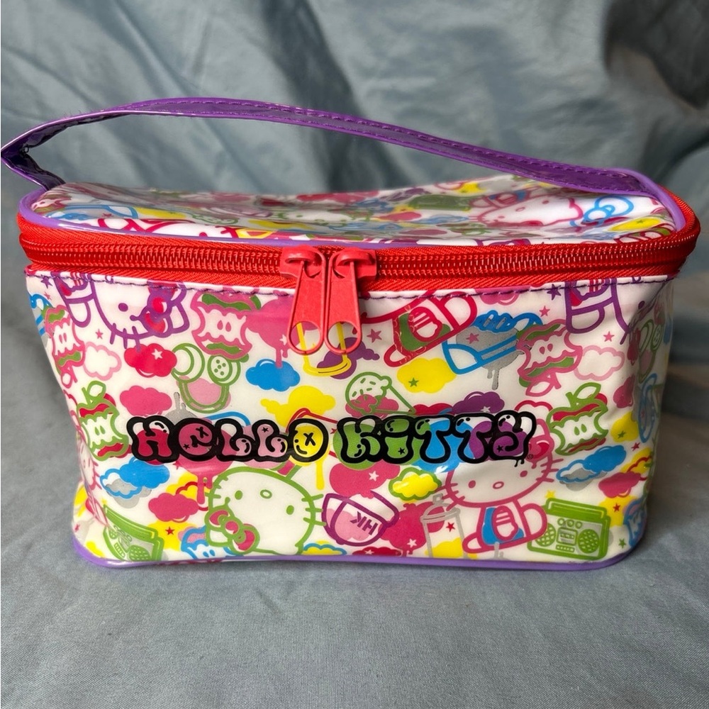 RARE Vintage Hello Kitty 2013 Patent Graffiti Bag